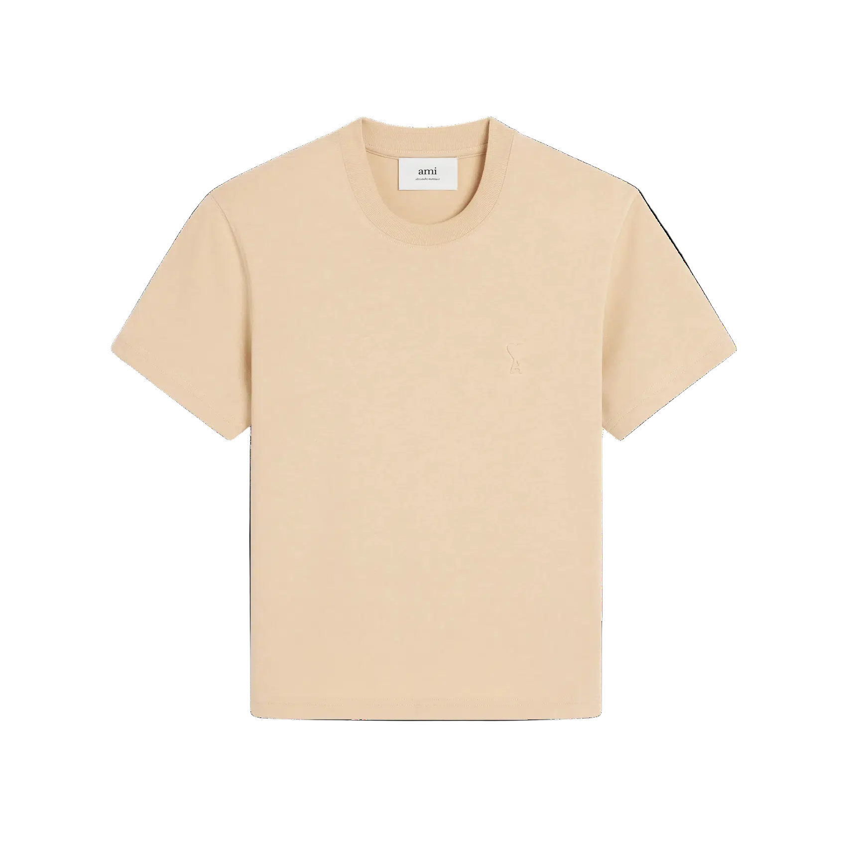 T-Shirt Ami De Coeur Petit 3D – Ami Paris – Beige "Gingembre"