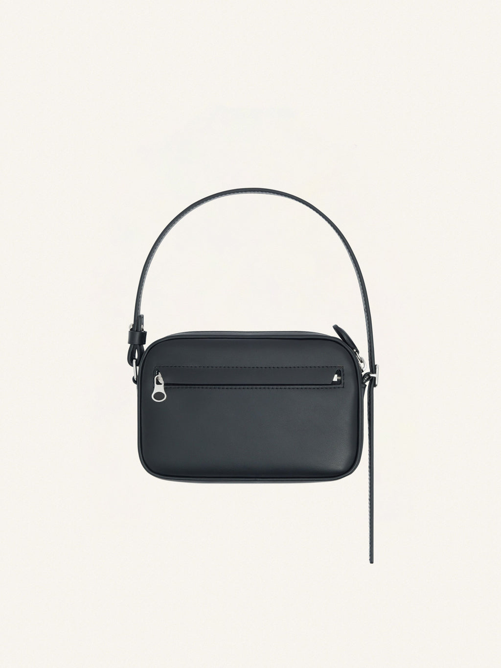 Sac Slim Camera logo ac en cuir - Courrèges - Black
