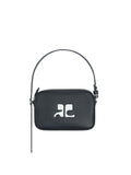 Sac Slim Camera logo ac en cuir - Courrèges - Black