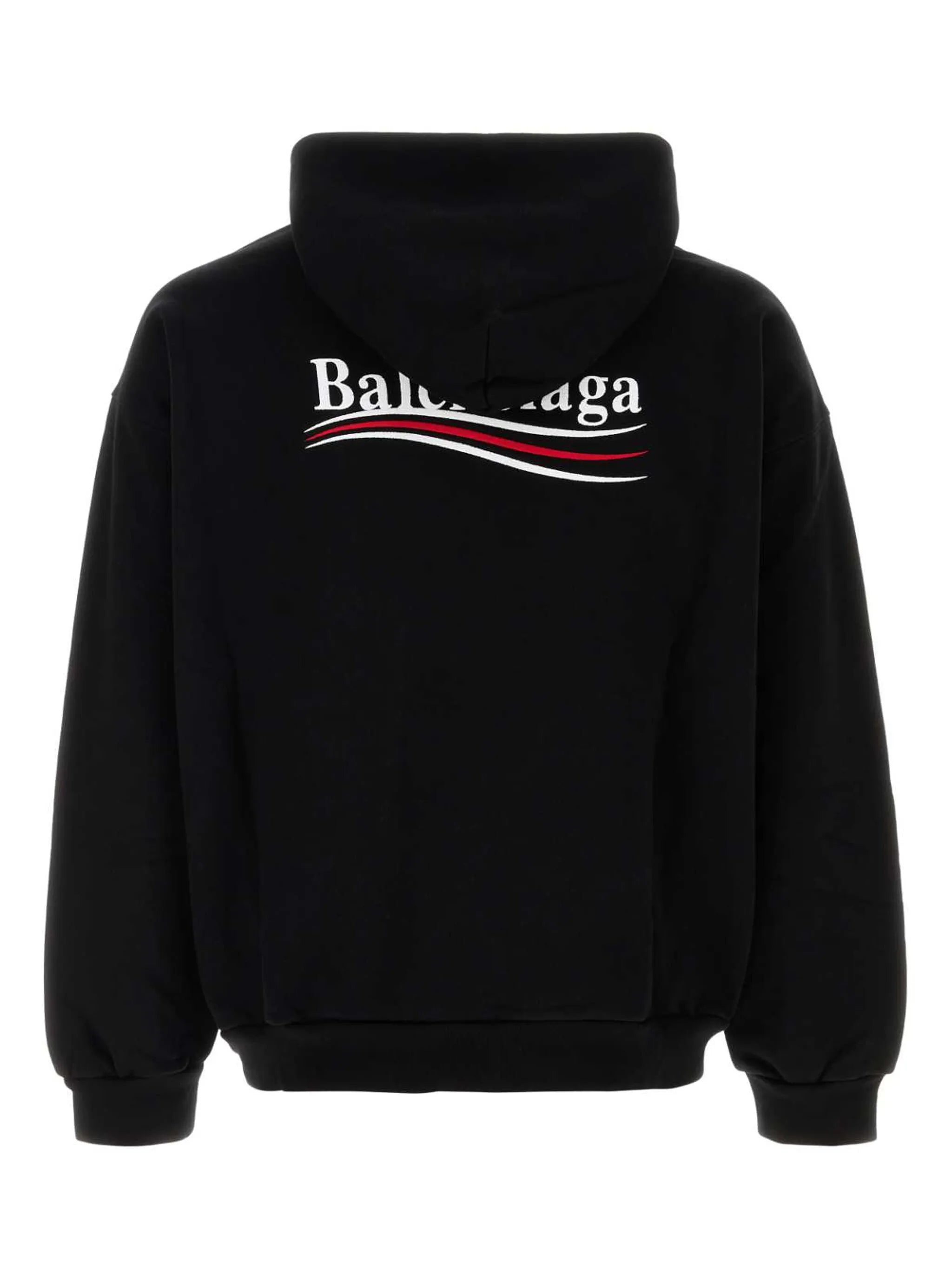 Hoodie Political Campaign - Balenciaga - Black