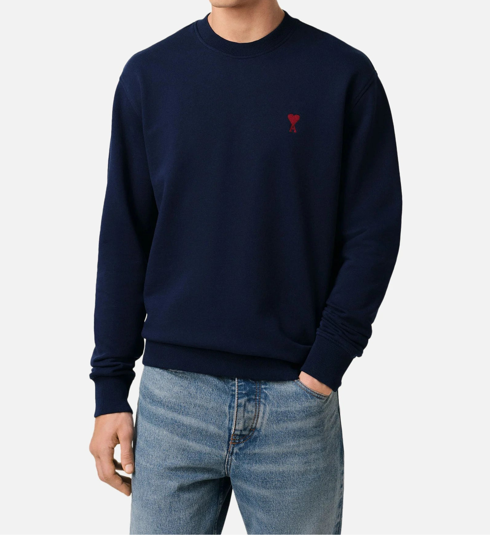 Sweatshirt Ami De Coeur – Ami Paris – Bleu Marine Rouge