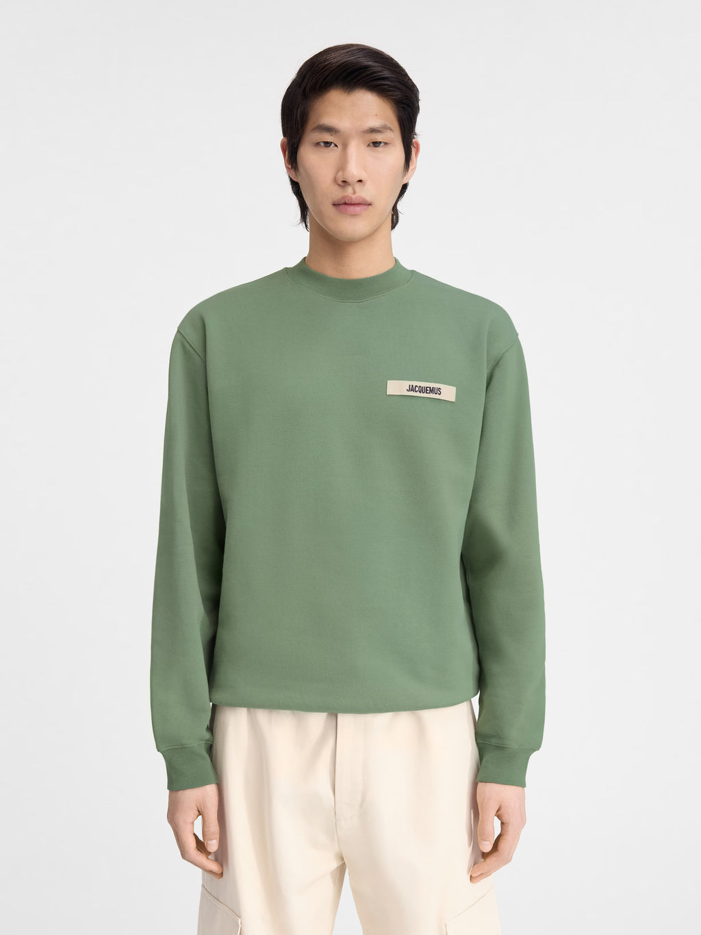 Le Sweatshirt Gros Grain – Jacquemus – Light Kaki