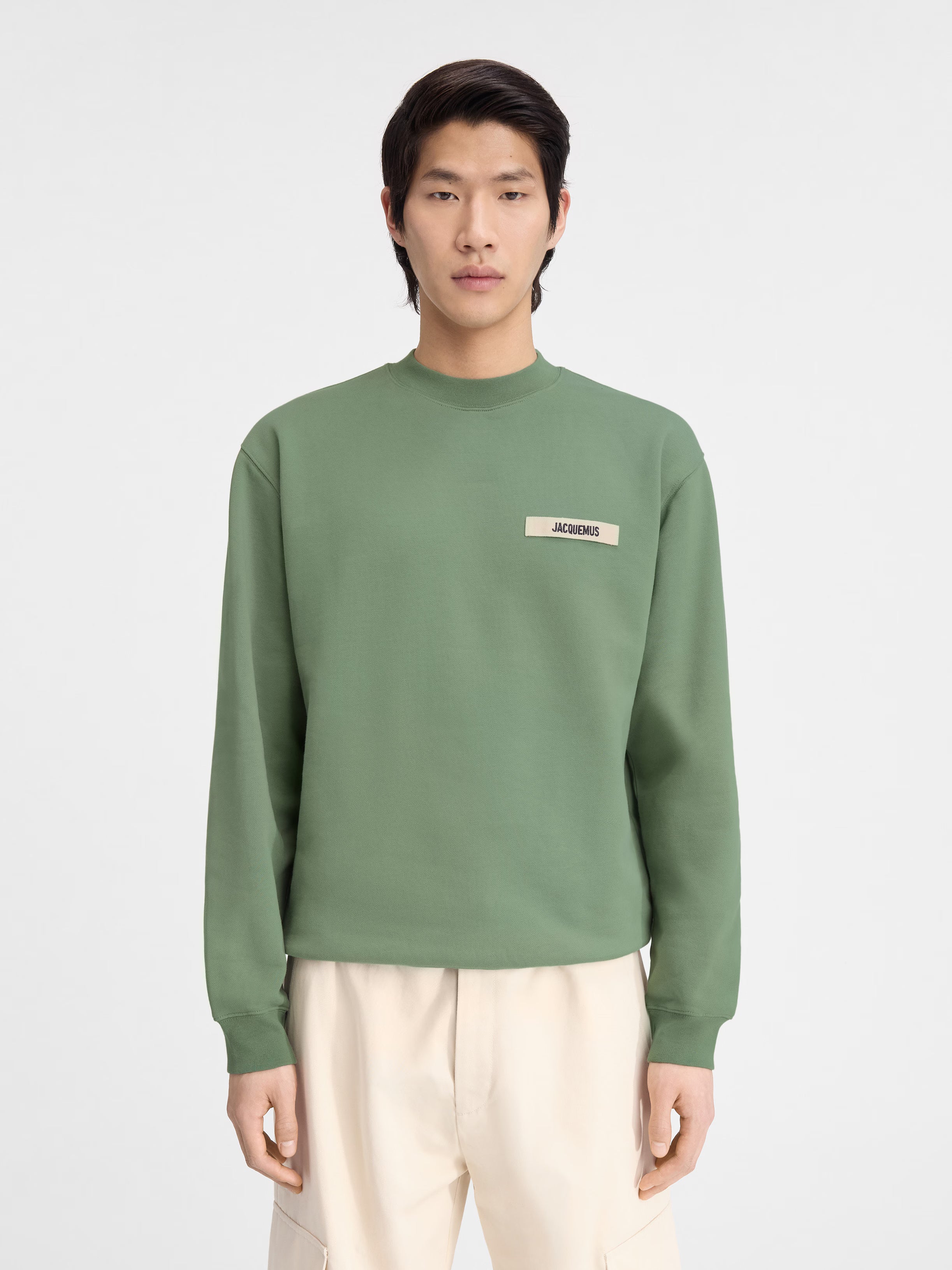 Le Sweatshirt Gros Grain – Jacquemus – Light Kaki