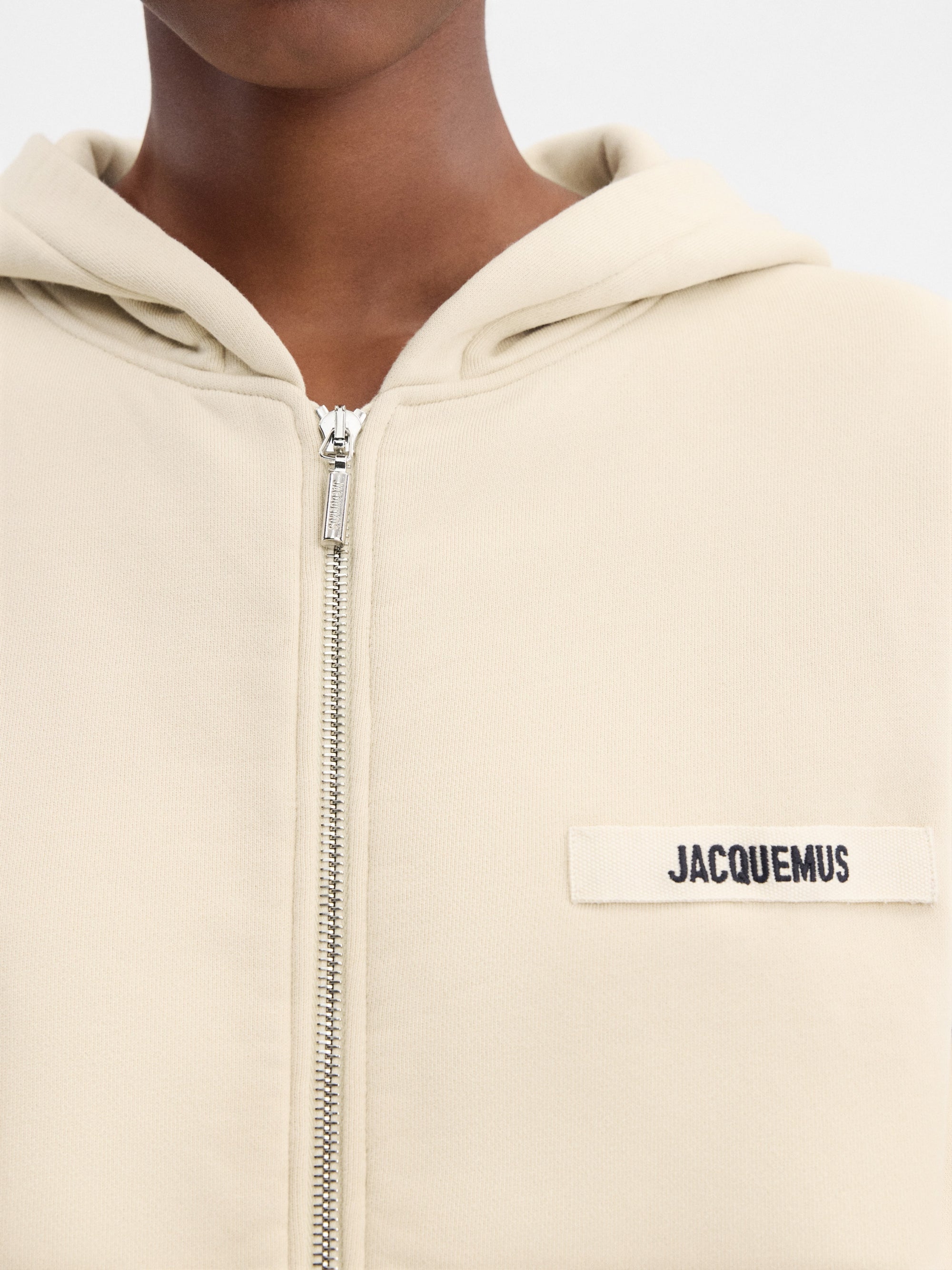 Hoodie Zippé Gros Grain – Jacquemus – Beige