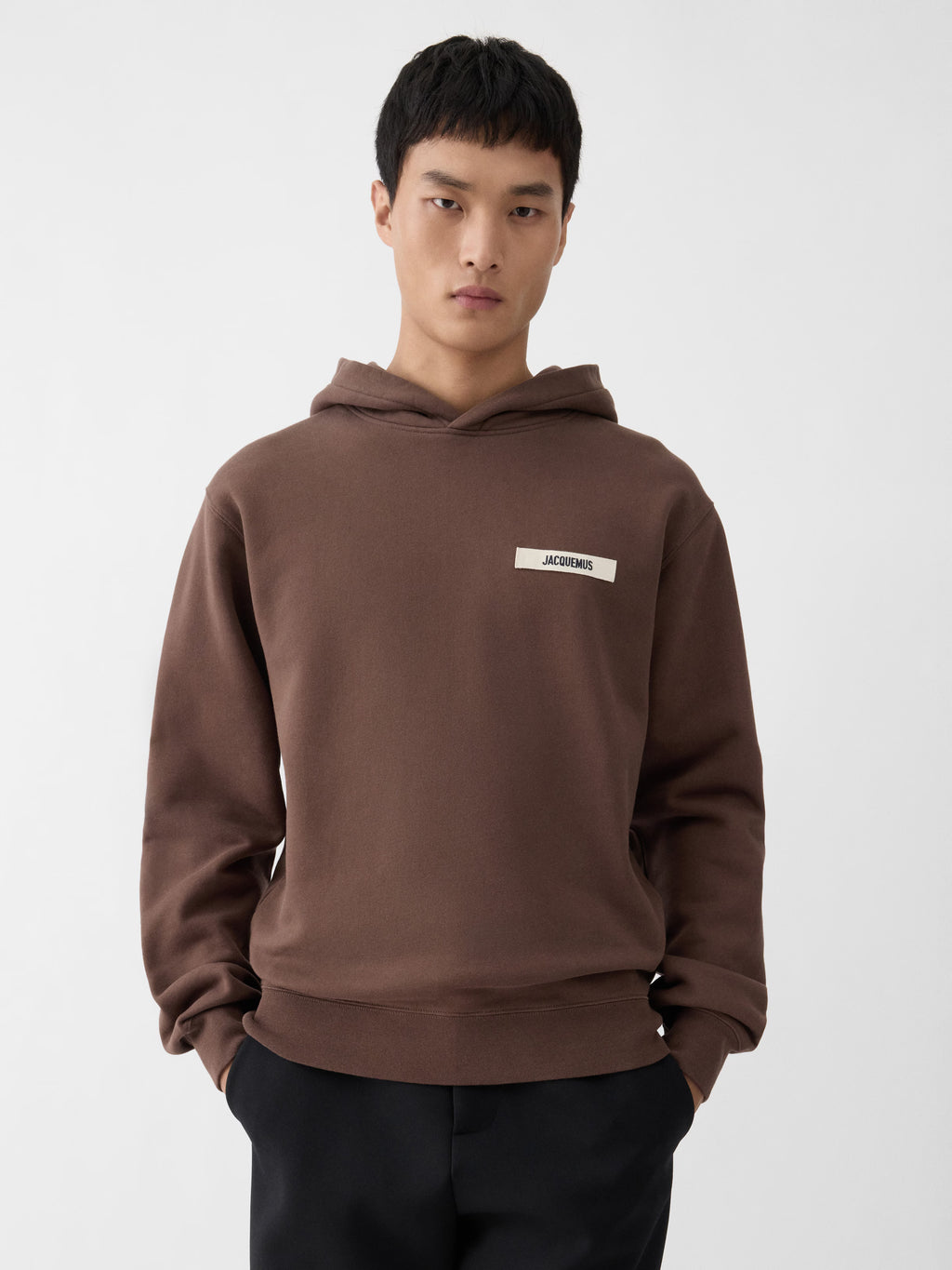 Hoodie avec Capuche Gros Grain – Jacquemus – Marron