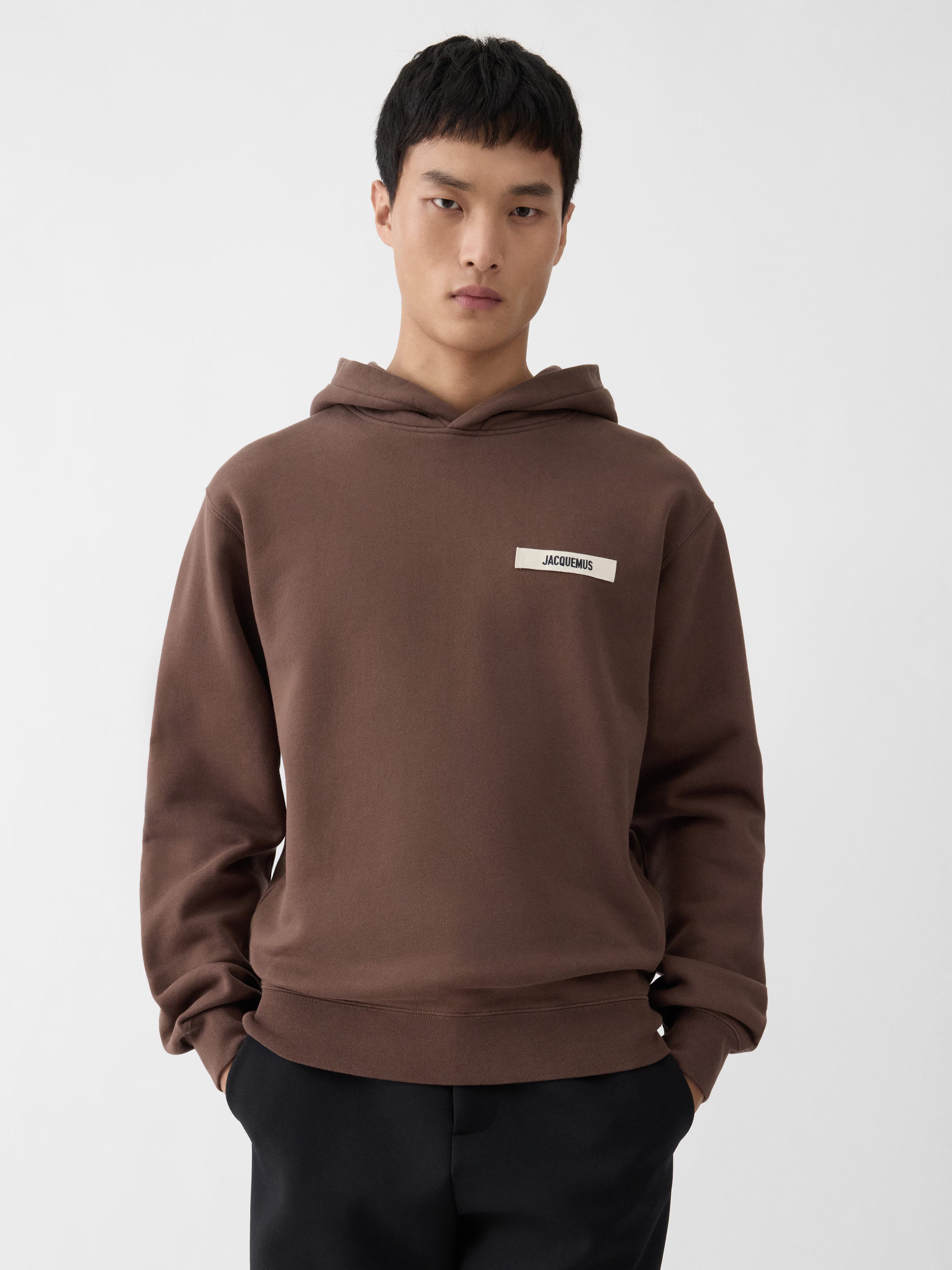 Hoodie avec Capuche Gros Grain – Jacquemus – Marron