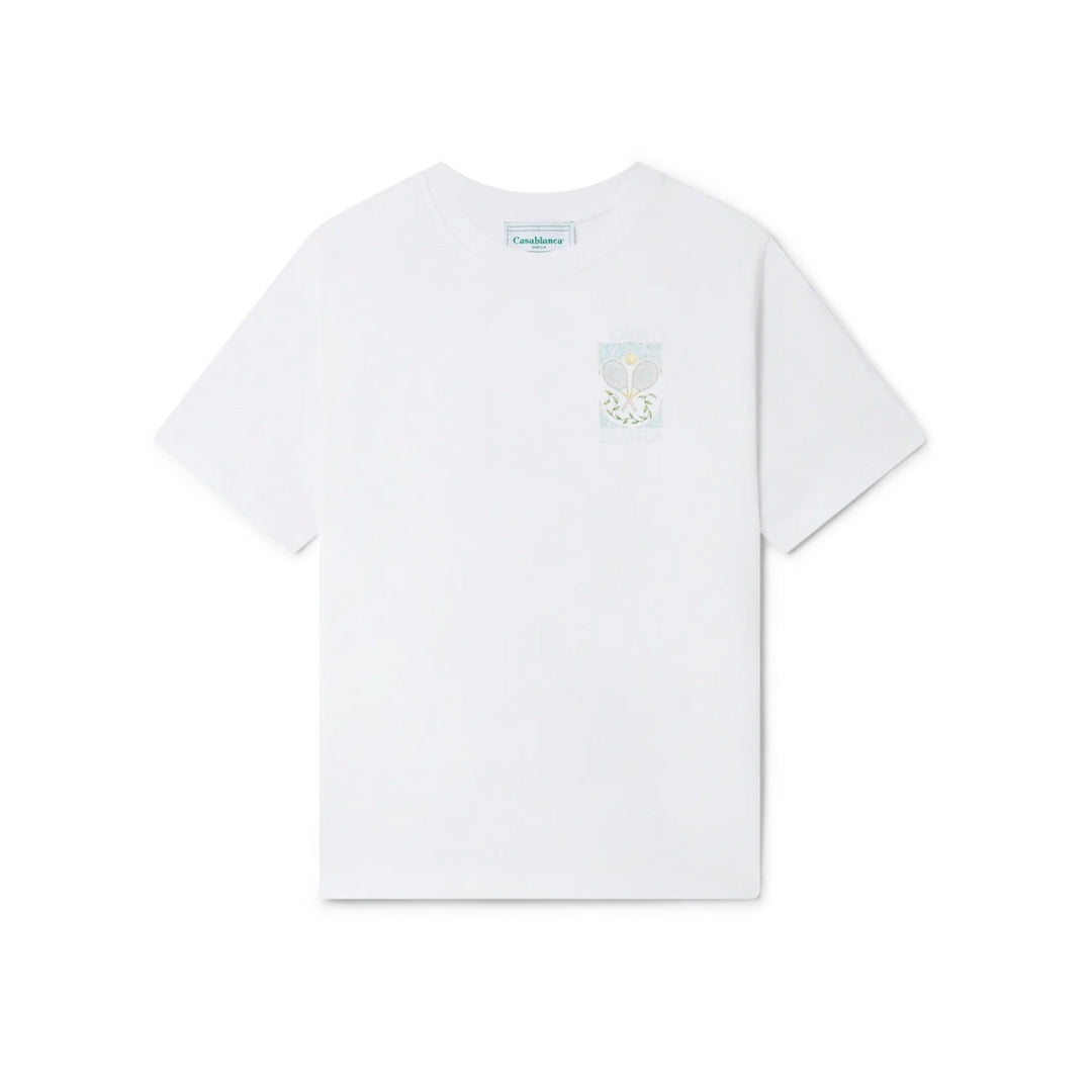 T-Shirt Tennis Pastel - Casablanca - Blanc