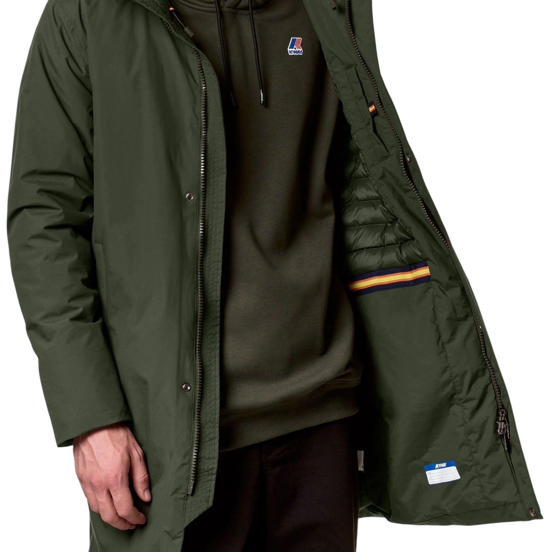 Parka THOMAS – K-Way – Vert Foncé