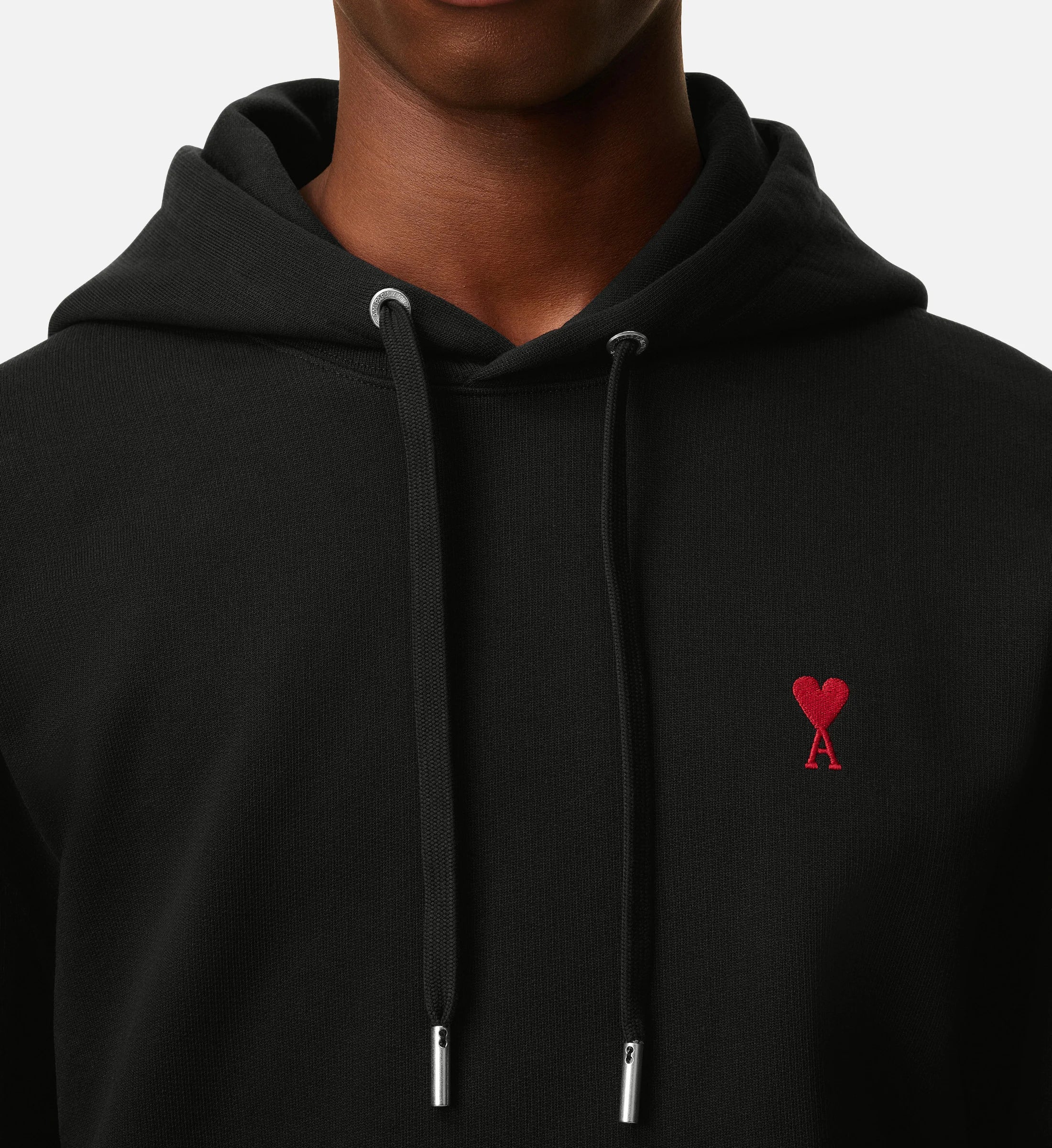 Hoodie Ami De Coeur – Ami Paris – Noir Rouge