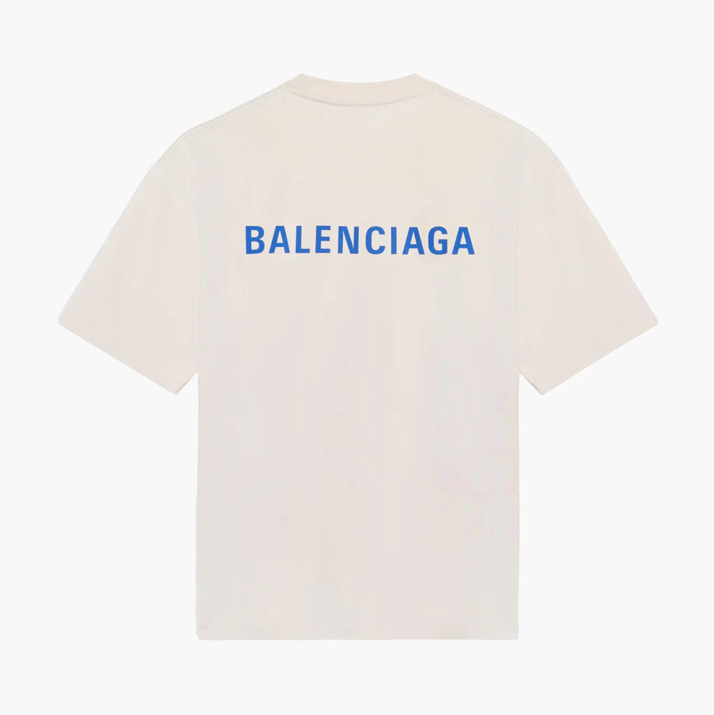 T-Shirt Logo - Balenciaga - Cream