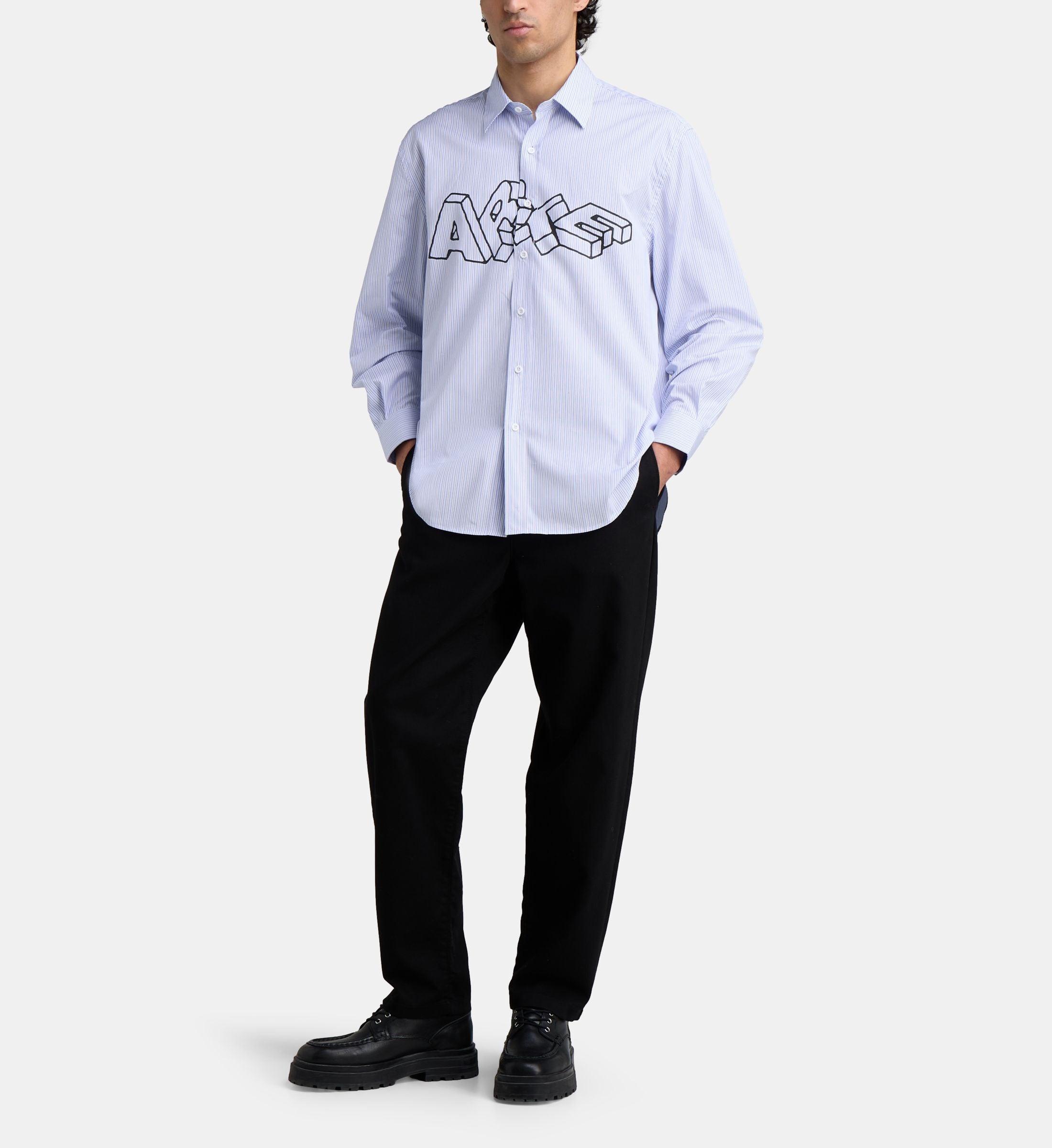 Chemise Blocks - Arte - Bleue