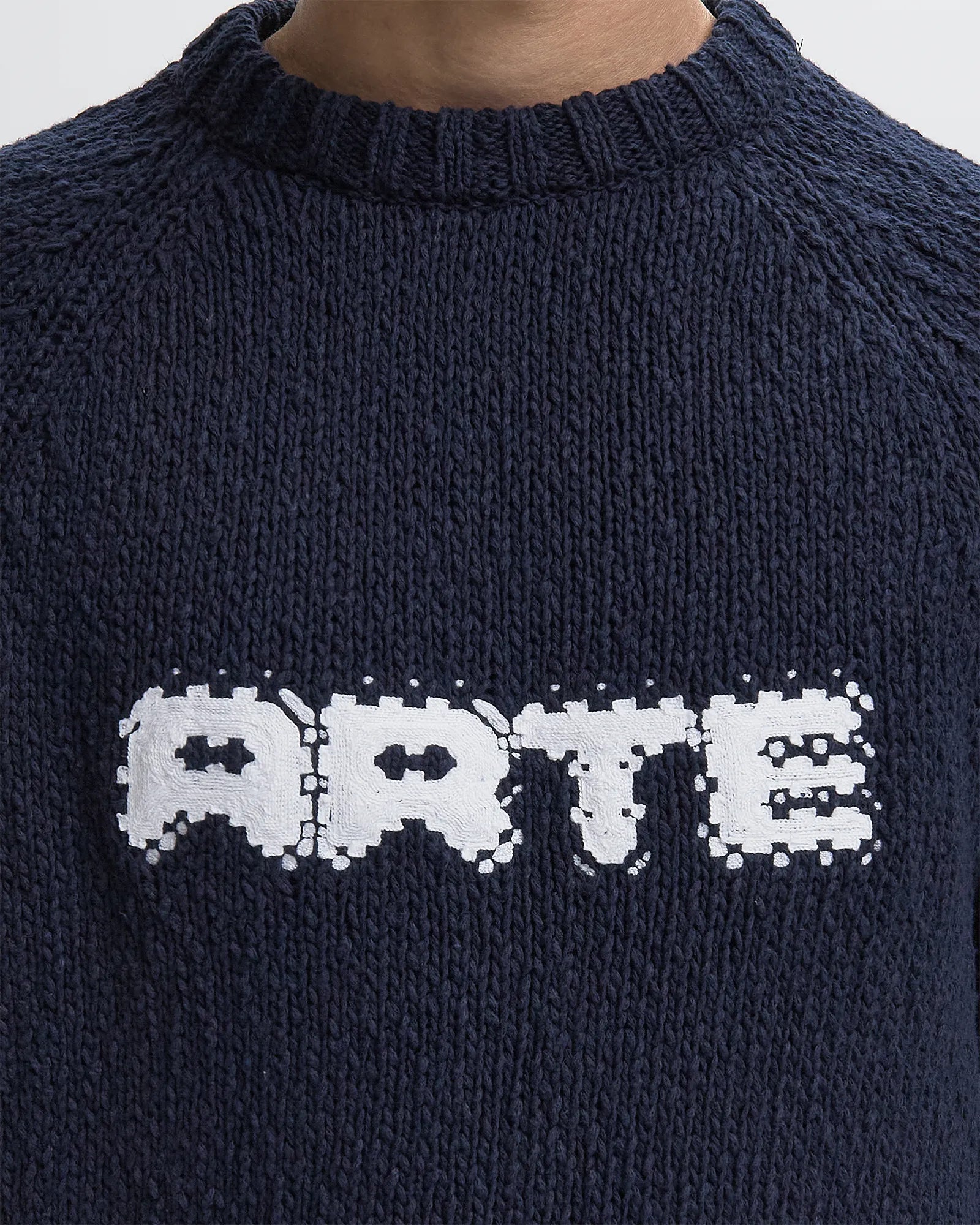 Pull Knit Pixel - Arte - Bleu