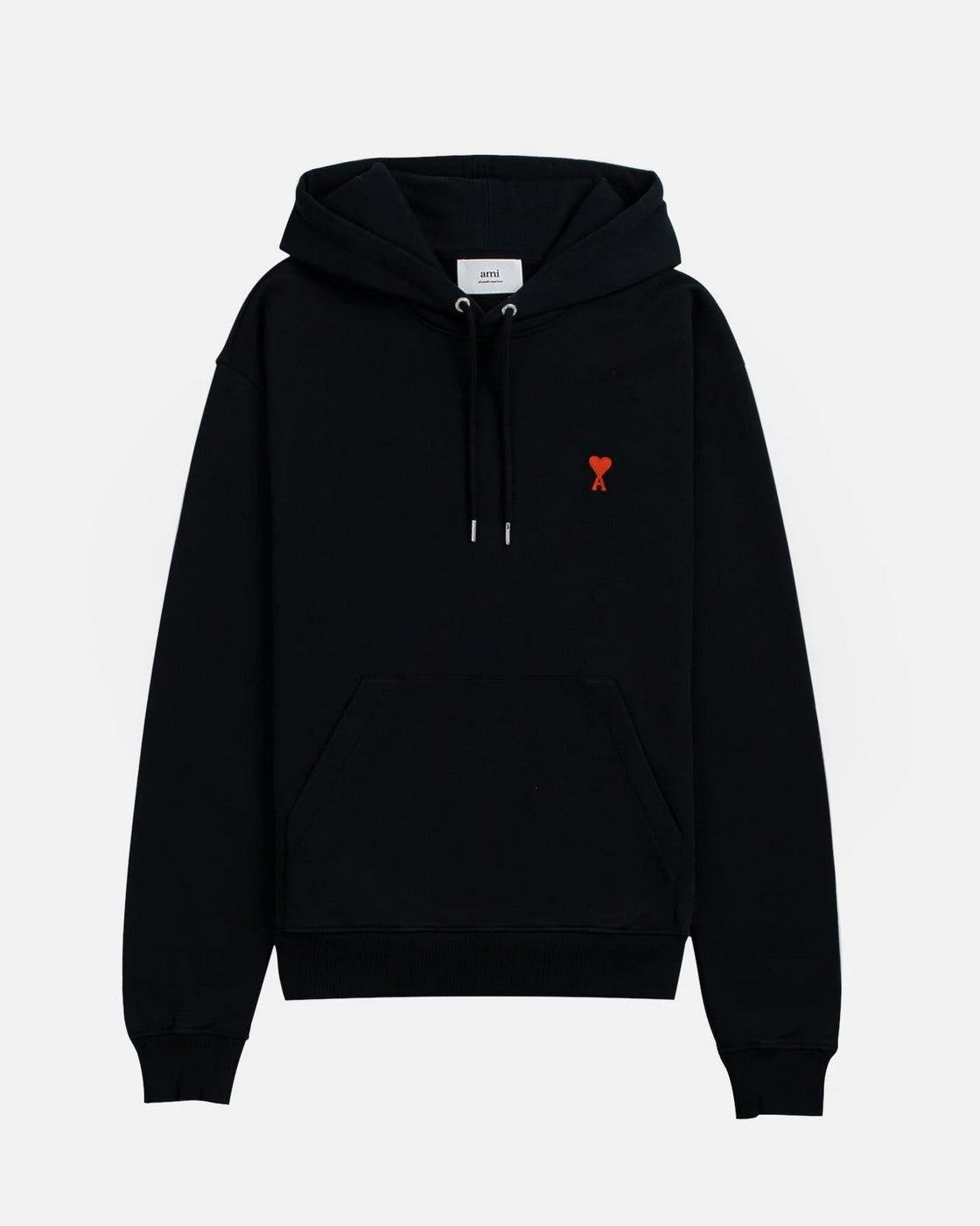 Hoodie Ami De Coeur – Ami Paris – Noir Rouge