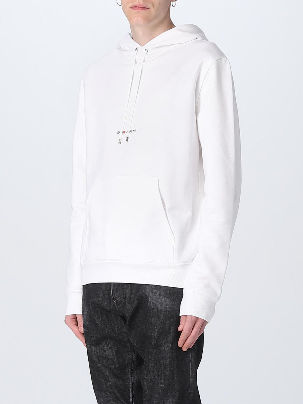 Hoodie Signature - Saint Laurent - White