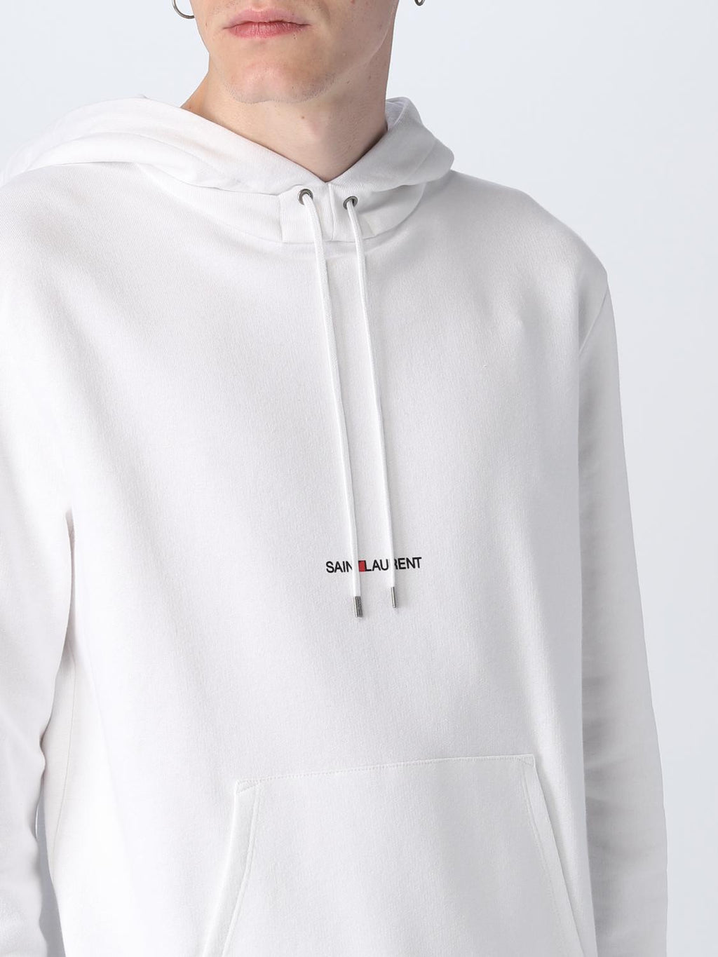 Hoodie Signature - Saint Laurent - White